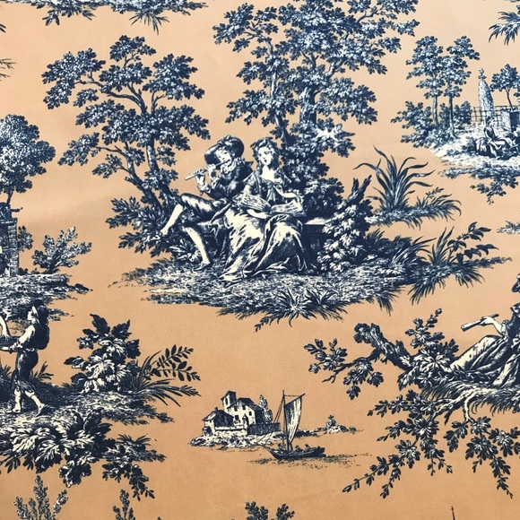 French toile upholstery fabric - 10 yards - Picture 2 of 7